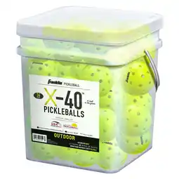 Walmart Franklin Sports X-40 Official Outdoor Pickleballs - Bulk 36 Ball Bucket offer