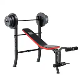 Walmart Marcy Standard Bench with 100 lb. Weight Set PM-2084 offer