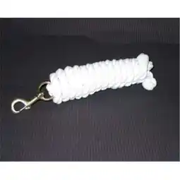 Walmart Hamilton Halter Company 3 4 Cotton Ld W Br Bolt Snap White 10 Feet - CL34B WH offer