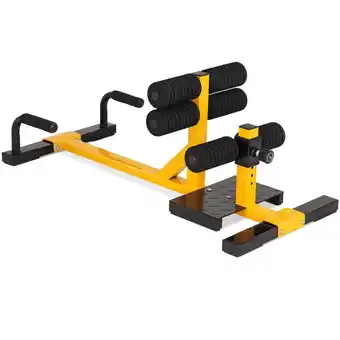 Walmart Gymax 3-in-1 Sissy Squat Push Up Ab Workout Home Gym Sit Up Machine Height Adjustable offer