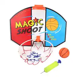 Walmart Indoor Adjustable Mini Basketball Hoop with Net and Backboard for Children offer