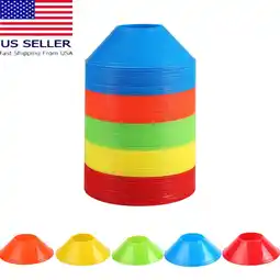 Walmart 100 set Disc Cones Football Soccer Training Field Marking Cross Sports Aids NEW offer