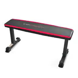 Walmart CAP Strength Deluxe Flat Fitness Weight Bench, Black offer