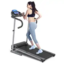 Walmart Goplus 1100W Folding Treadmill Electric Support Motorized Power Running Fitness Machine offer