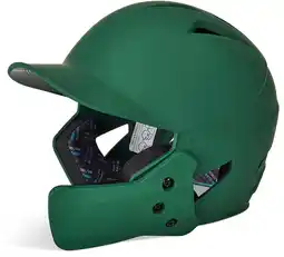 Walmart Champro Sports HX Gamer Plus Baseball Batting Helmet Universal Jaw Guard Junior Forest Green offer