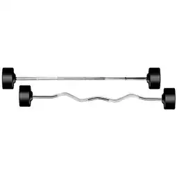 Walmart York Barbell 26148 Rubber Fixed Pro Straight Barbell - 60 lbs offer