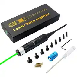 Walmart BTBXMO Bore Sight Kit with Big Button Switch from 0.177 to 0.50 Caliber & 1 Battery - Green offer