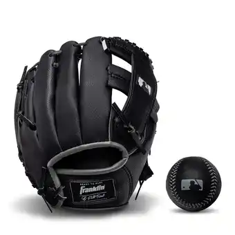 Walmart Franklin Sports RTP Kids Teeball Glove + Ball Set - Boys + Girls Mitt - 9.5 Righty Black offer