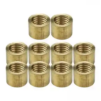 Walmart yotijay 4x10Pcs Billiard Cue Ferrules Billiard Corner Copper Hoop for Billiard Cue DIY 10mm offer