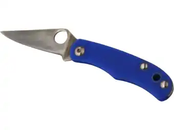 Walmart Spyderco Bug Pocket Knife 1.27 Clip Point Sandvik 12C27 Satin Blade G-10 Handle Blue offer