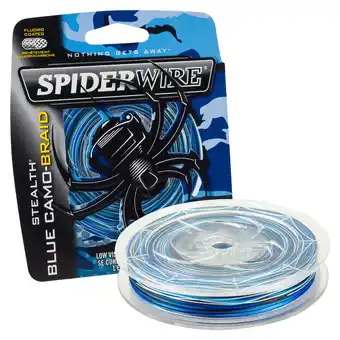 Walmart SpiderWire Stealth Superline, Blue Camo, 40lb | 18.1kg Fishing Line offer