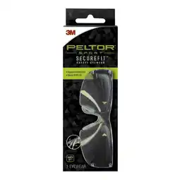 Walmart Peltor Sport SecureFit Safety Glasses, SF400-PC-9, Clear Plastic Lens, Anti-fog, Scratch-Resistant offer