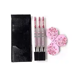 Walmart YUEYAN Pink Flower Soft Tip Professional Darts Iron Darts Set Sport Game Gift offer