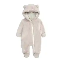 Walmart Herrnalise Newborn Baby Boys Winter Fleece Jumpsuit Solid Hooded Romper Zipper Coat Outwear,Sales offer