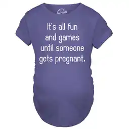 Walmart Maternity Fun and Games Pregnancy TShirt Cute Novelty Tee offer