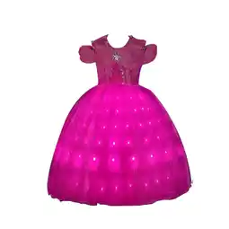 Walmart XIEULQP Light Up Pink Princess Dresses for Girls Halloween Costumes Girls Toddler Kids Teens offer