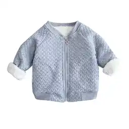 Walmart Baby Baby Girls Long Sleeve Solid Patchwork Winter Outer Outwear Coat offer