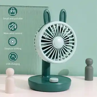 Walmart Needhep 3-Speed 7.8in Tower Fan, Portable Mini Fan for Bedroom, Home, Car, Battery-Powered offer