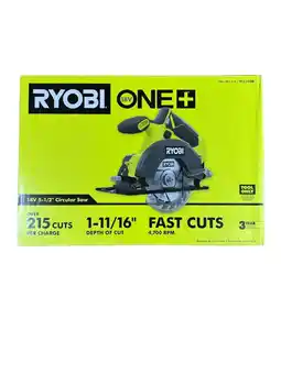 Walmart RYOBI PCL500B 18V, 5-1/2 in, Cordless Circular Saw Power Saw, 4700 RPM offer