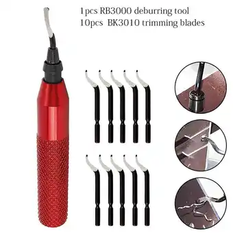 Walmart Rb3000 Deburring Tool With 10Pcs Bk3010 Hss Blades Storage Handle Design Red offer