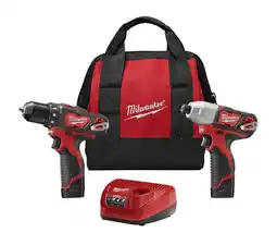 Walmart Restored Milwaukee 2494-22 M12 Cordless Combo Drill Kit, 2 Battery (Refurbished) offer