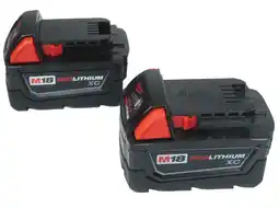 Walmart Milwaukee M18 Lithium-ion Batteries 3.0 AH Battery 48-11-1828 (2-Pack) offer