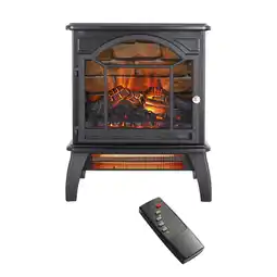 Walmart 18 inch 3D Flame Electric Infrared Quartz Fireplace Stove with remote control offer