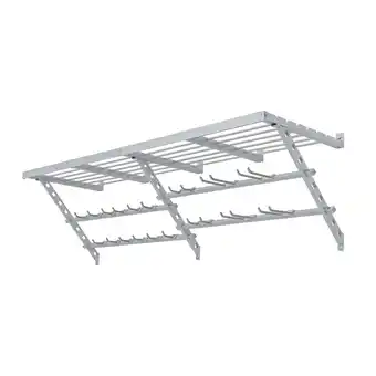 Walmart Garage Essentials 64 In Wall Mounted Utility Storage Rack w/ Hooks, White offer