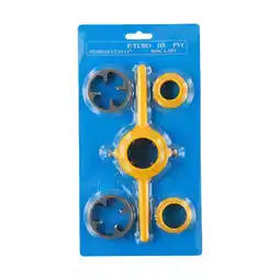 Walmart RAINB 6Pcs Manual Pipe Threader 1/2 3/4 1Inch Plumbing Pvc Thread Tool Maker Screw Die A4143 offer