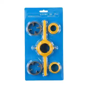 Walmart RAINB 6Pcs Manual Pipe Threader 1/2 3/4 1Inch Plumbing Pvc Thread Tool Maker Screw Die A4143 offer