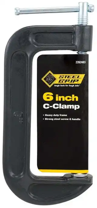 Walmart Steel Grip 2262483 6 in. Steel C-Clamp offer