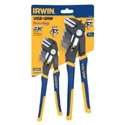 Walmart Irwin Tools VISE-GRIP Groovelock Pliers, Straight Jaw 8 & 10 in, 1802532 offer