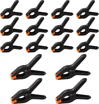 Walmart Woodworking & Craft Spring Clamps, 2-3 Inch Grip Clips for Multiple Uses offer