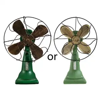 Walmart EXCIXING Electric Fan Model Figurine Ornament Desktop- Statue for Indoor- Living- Room offer