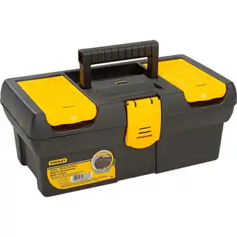 Walmart STANLEY 12.5 Polypropylene Tool Box 7 W x 5.1 H Black/Yellow offer