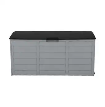 Walmart Lorelia Garden Storage Box 75 gal Black Outdoor Tool Case Cushion Organizer with Wheels offer