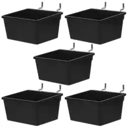 Walmart 5 Pcs Parts Storage Box Peg Board Garage Pegboard Bin Baskets Wall Organiser Home Bins offer