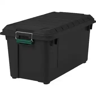 Walmart IRIS 82 qt. Remington WeatherPro Store-It-All Storage Bin in Black offer