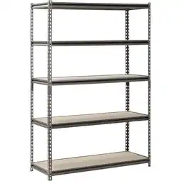 Walmart 48W x 18D x 72H 5-Shelf Steel Freestanding Shelves, Silver offer