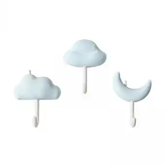 Walmart yotijay 6x3 Pieces Adhesive Hooks Sticky Stick On Waterproof for Towel Kitchen Blue offer