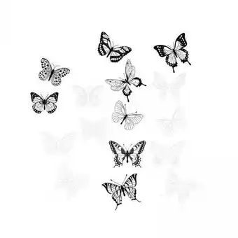 Walmart Cuticate 2x3D Butterfly Wall Stickers DIY Decals for Cake Decors Window Patio Lawn Yard C offer