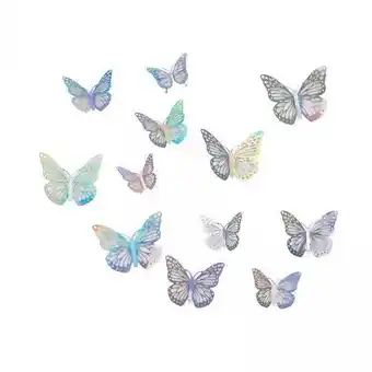 Walmart Baoblaze 5x3D Butterfly Wall Stickers DIY Decals for Cake Decors Window Patio Lawn Yard B offer