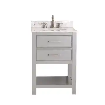 Walmart Avanity Brooks-Vs24 Brooks 24” Free Standing Single Basin Vanity Set - Grey offer