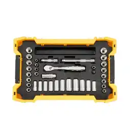 Walmart DEWALT 37-Piece 3/8 Drive Socket Set with ToughSystem 2.0 Tray and Lid offer