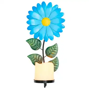 Walmart Flower Wall Sconce with LED Candle - Forget Me Not offer