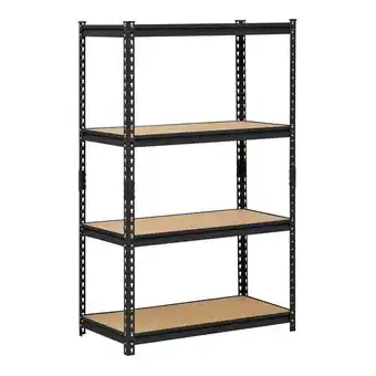 Walmart Edsal 108575 36 x 18 x 60 in. 4 Adjustable Shelves Steel Shelf Unit, Black offer