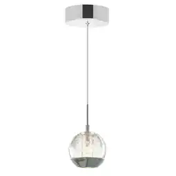 Walmart CWI Lighting Perrier 1 Light Down Contemporary Metal Mini Pendant in Chrome offer