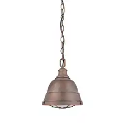 Walmart Bartlett Mini Pendant in Copper Patina offer