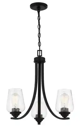 Walmart 3 Light Chandelier-Coal Finish -Traditional Installation Minka Lavery 4923-66A offer