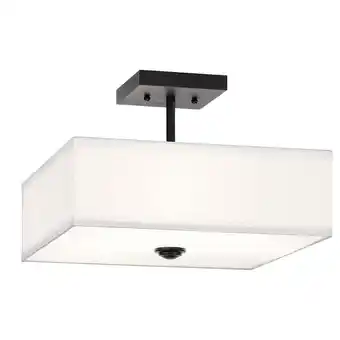 Walmart Kichler Lighting - Shailene - 3 Light Semi-Flush Mount - 14 inches wide-Black offer